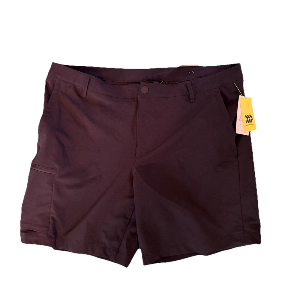 All in Motion Men's Performance Golf Shorts Sz 40 NWT Black UPF 50+